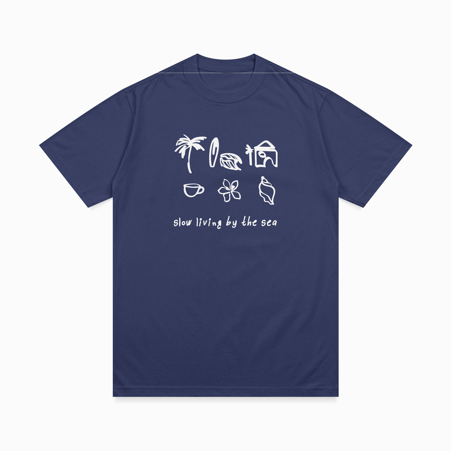 Slow living by the sea T-shirt