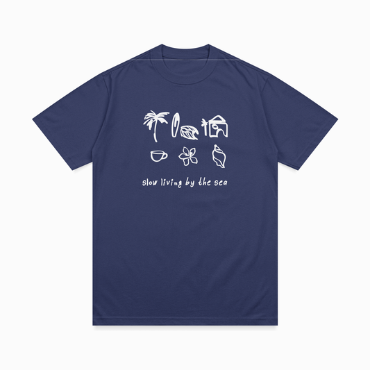 Slow living by the sea T-shirt